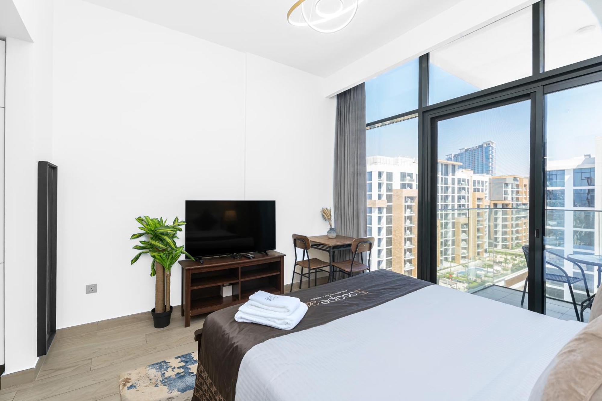 Escape24 Stylish Studio Azizi Riviera 8 Meydan One ดูไบ ภายนอก รูปภาพ