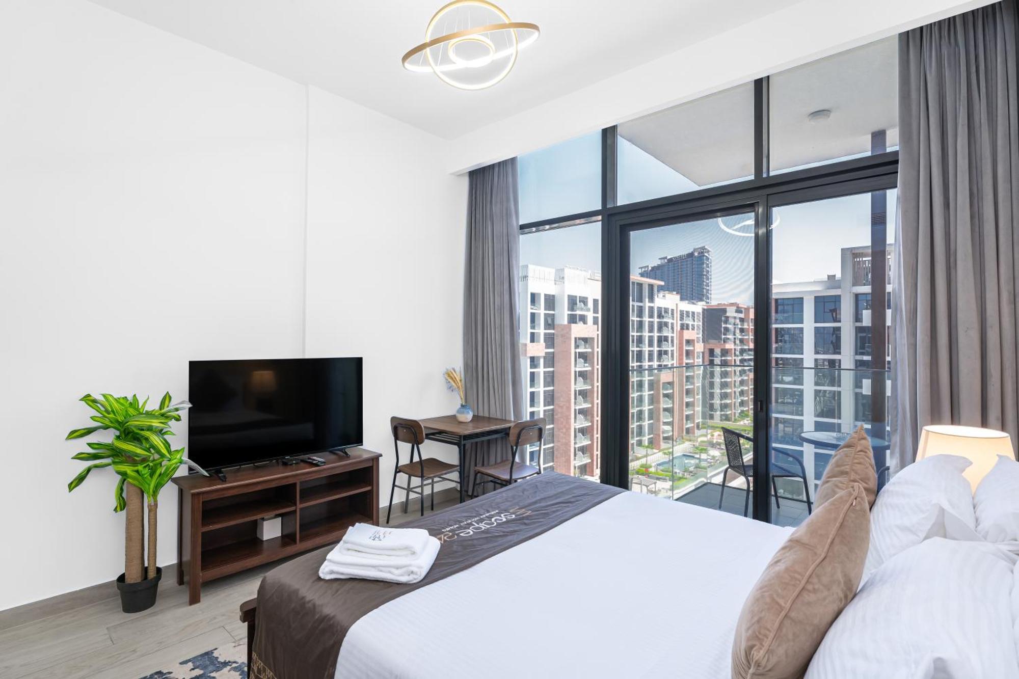 Escape24 Stylish Studio Azizi Riviera 8 Meydan One ดูไบ ภายนอก รูปภาพ